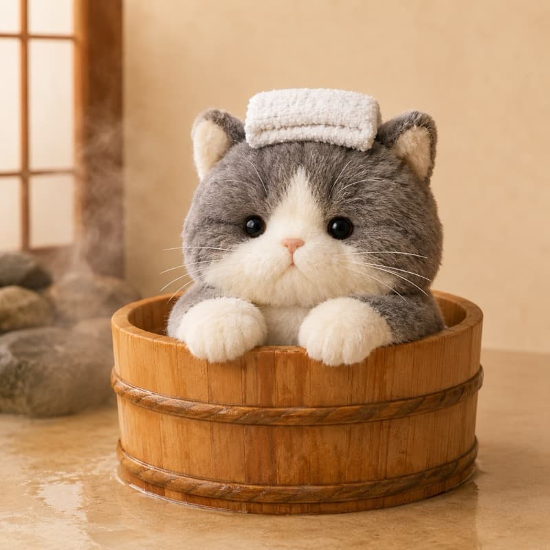 名湯コースのぬいぐるみ